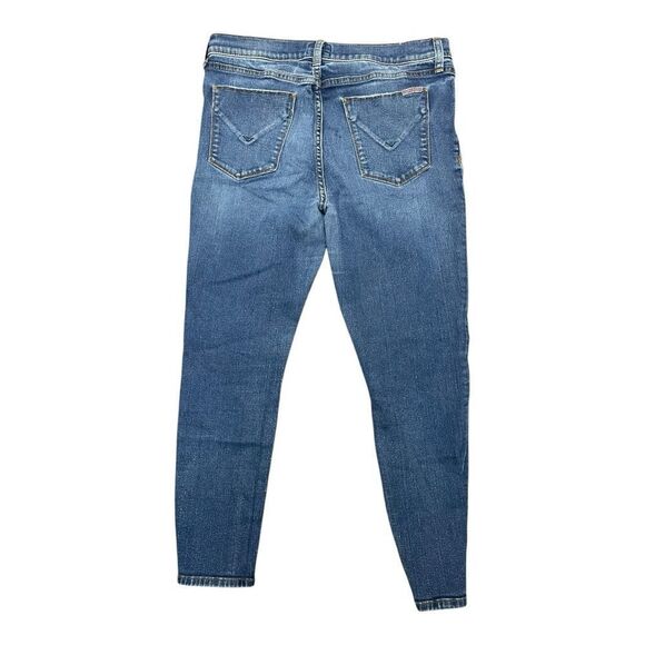 Hudson Natalie Super Skinny Jeans Size 32 Distressed Ankle Stretch Worn In - Picture 7 of 7